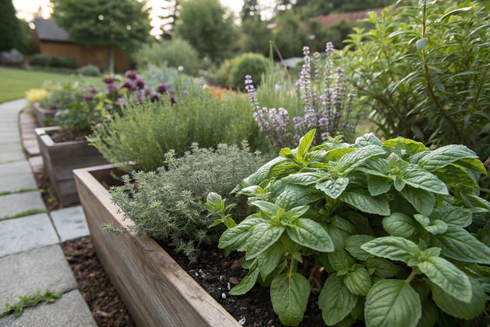 Harvest fresh herbs in the morning after dew dries for maximum fragrance and longer-lasting freshness.